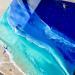 Gemälde L’art de la glisse  von Aurélie Lafourcade painter | Gemälde Figurativ Marine Minimalistisch Acryl Harz