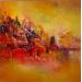 Peinture Les ponts d'or par Levesque Emmanuelle | Tableau Huile