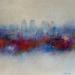 Painting Blissful Skyline by Coupette Steffi | Painting Figurative Urban Acrylic