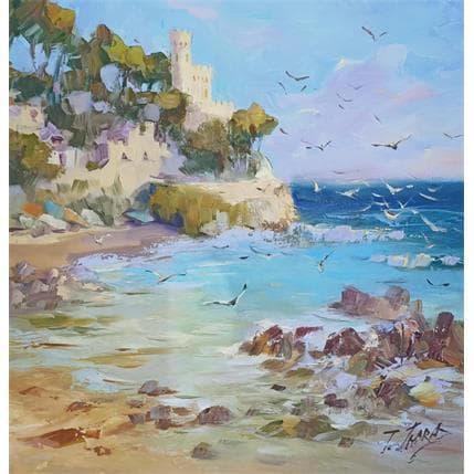Painting tossa de mar by Jmara Tatiana | Painting Figurative Oil Landscapes