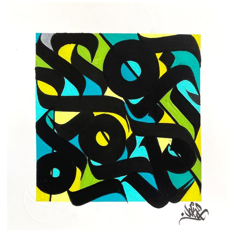Peinture Colorz par Nitram Joke | Tableau Street Art Urbain Acrylique Encre