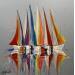 Peinture Les voiles d'Aix par Fonteyne David | Tableau Figuratif Marine Acrylique