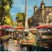 Painting Aix, Place des Prêcheurs by Frédéric Thiery | Painting Figurative Urban Life style Acrylic