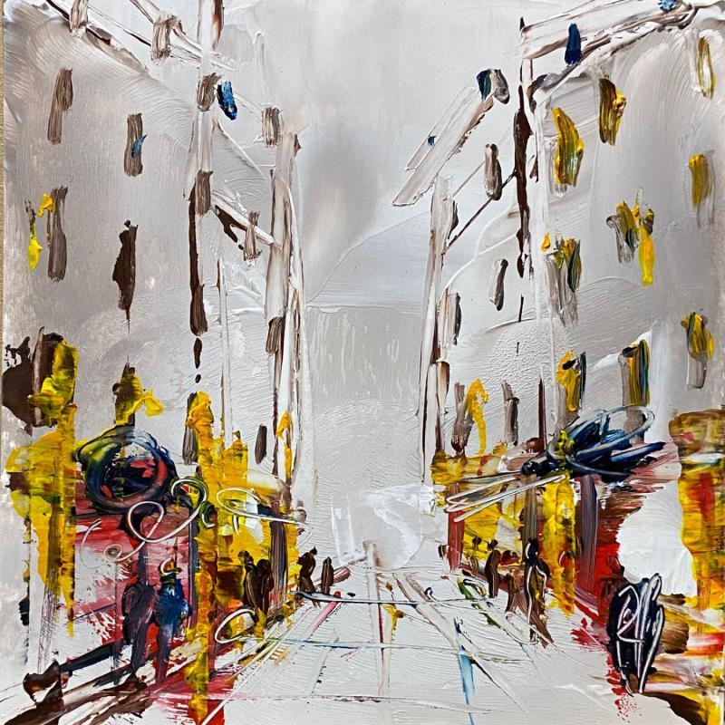 Painting Passage en ville by Raffin Christian | Painting Figurative Oil Urban