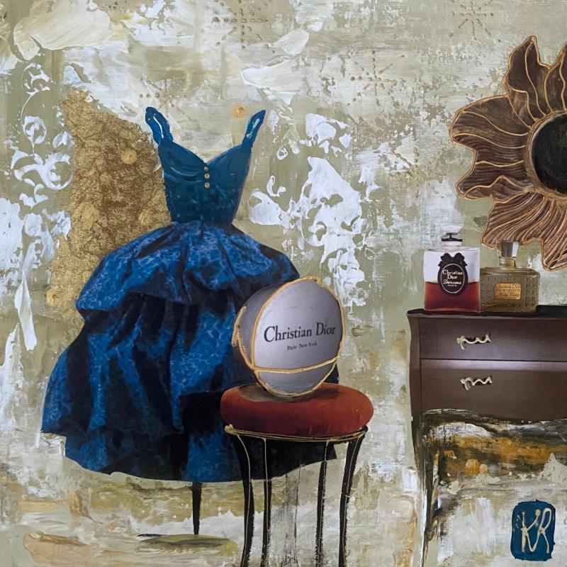 Peinture Diorella par Romanelli Karine | Tableau Figuratif Acrylique, Collage, Pastel, Posca Mode