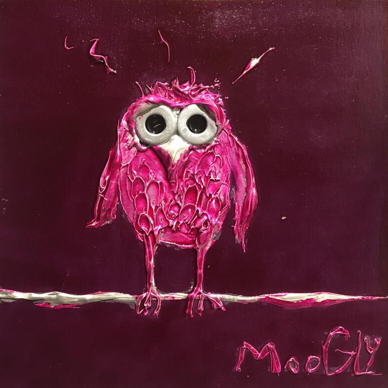 Painting Déceptius by Moogly | Painting Raw art Acrylic, Cardboard, Pigments, Resin Animals
