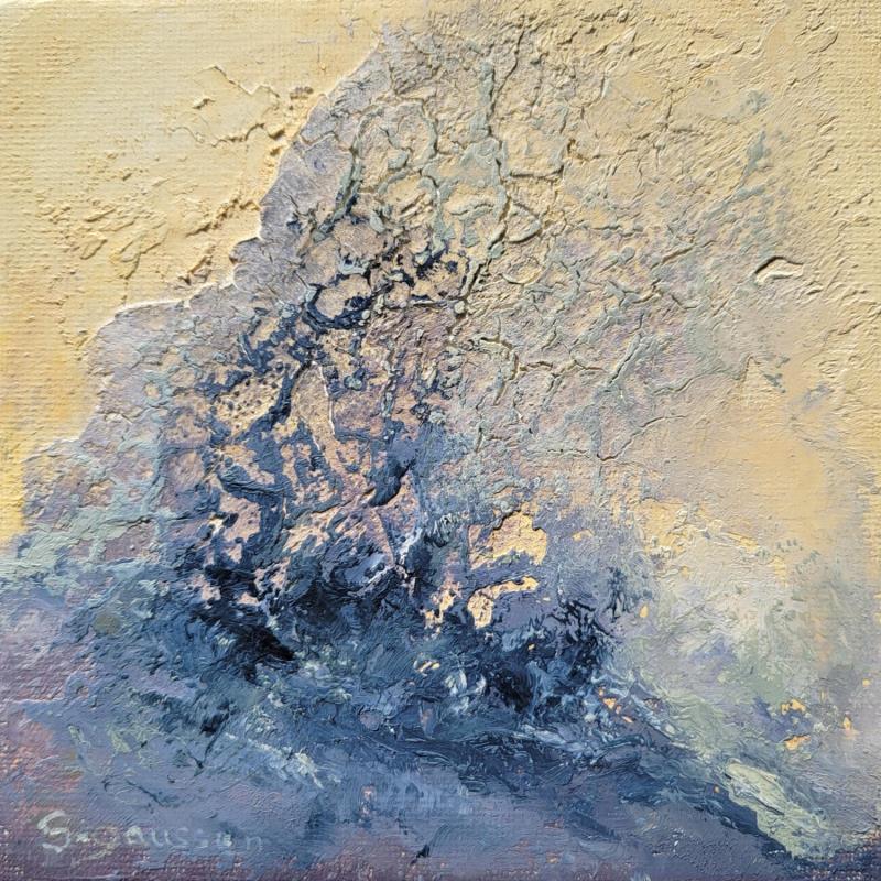 Painting Libre comme l'écume by Gaussen Sylvie | Painting Abstract Oil Marine, Nature