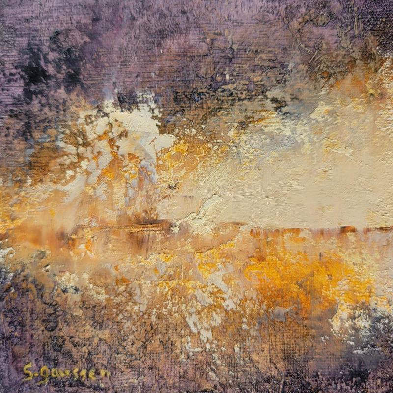 Painting Reflets by Gaussen Sylvie | Painting Abstract Landscapes Marine Oil