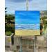 Painting le rythme de l’eau by Dravet Brigitte | Painting Abstract Landscapes Minimalist Acrylic