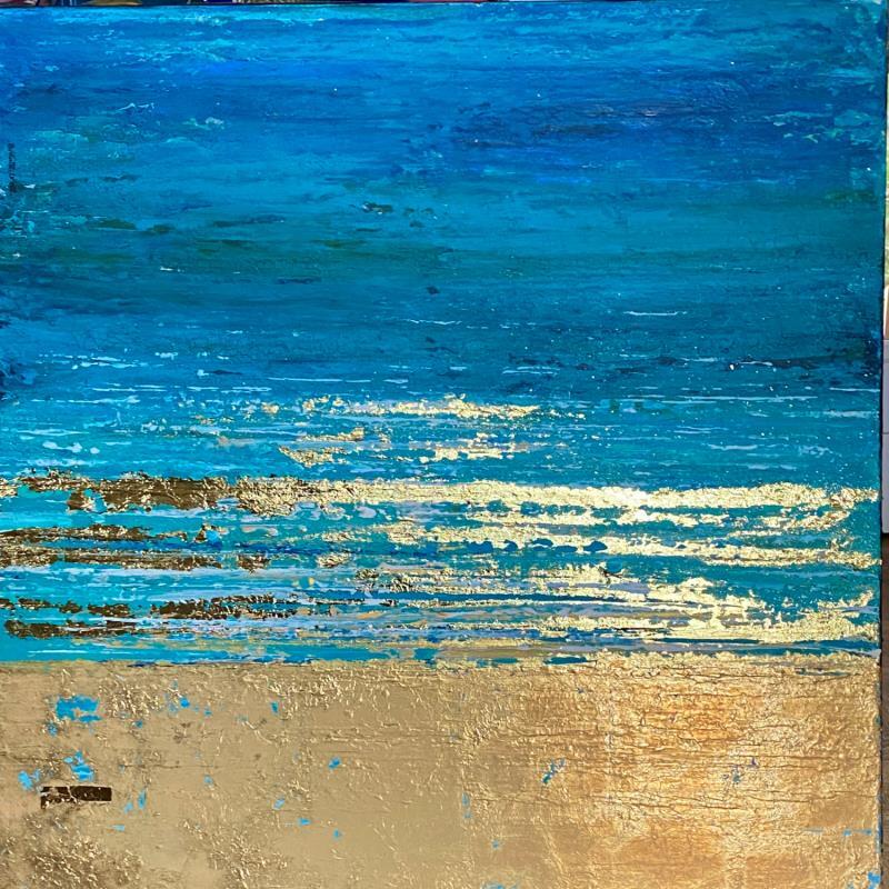 Painting Indian ocean by Dravet Brigitte | Painting Abstract Acrylic Landscapes