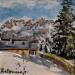Gemälde Gîte d'alpage en Belledonne von Lallemand Yves | Gemälde Figurativ Urban Acryl