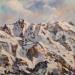 Painting Massif de Belledonne by Lallemand Yves | Painting Figurative Urban Acrylic
