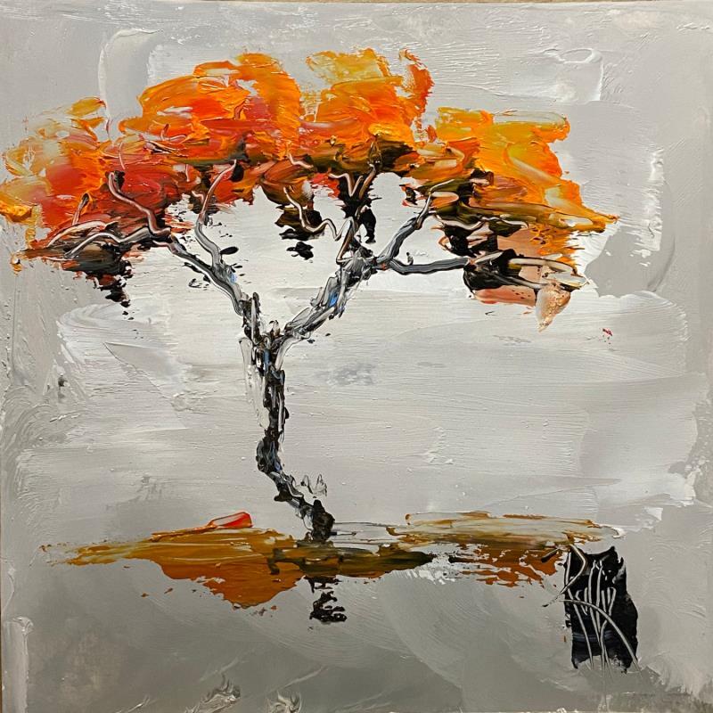 Painting Orangé by Raffin Christian | Painting Figurative Landscapes Oil