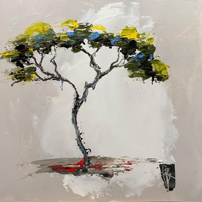 Painting Mon arbre by Raffin Christian | Painting Figurative Oil Landscapes
