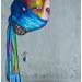 Gemälde Up and Down von Medeya Lemdiya | Gemälde Pop-Art Pop-Ikonen Metall Acryl