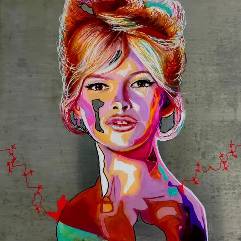 Painting BB by Medeya Lemdiya | Painting Pop-art Pop icons Metal Acrylic
