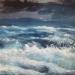 Gemälde Clair de lune von Ortis-Bommarito Nicole | Gemälde Figurativ Marine Acryl