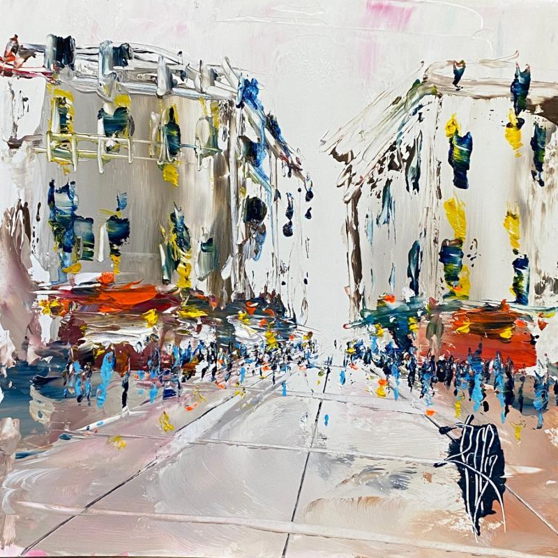 Painting Rue passante by Raffin Christian | Painting Figurative Oil Pop icons, Urban