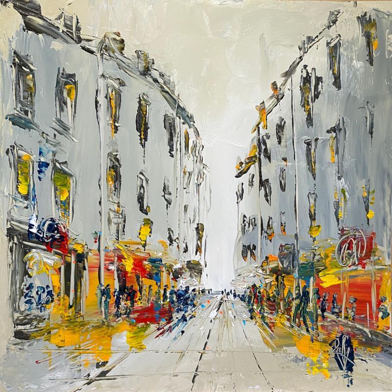 Painting Bistrots by Raffin Christian | Painting Figurative Oil Urban