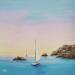 Painting L'escapade maritime by Blandin Magali | Painting Figurative Landscapes Oil