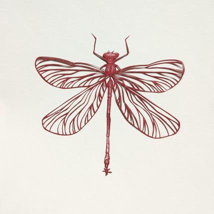 Peinture Libellule #1 par Atalanta Vanessa | Tableau  Carton, Papier Animaux, Nature