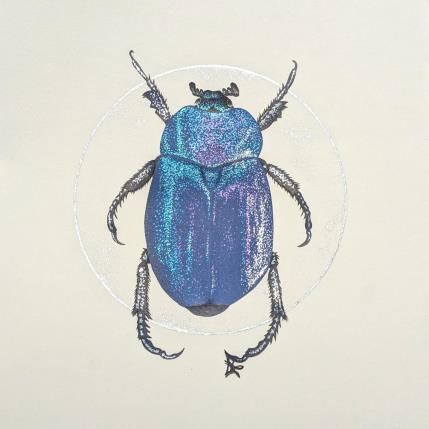 Painting Insecte #3 by Atalanta Vanessa | Painting  Cardboard, Paper Animals, Nature