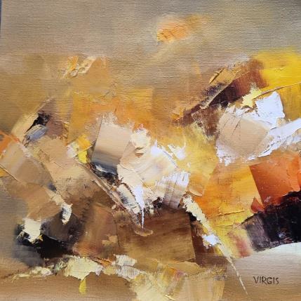 Painting Sand storm by Virgis | Painting Abstract Oil Minimalist
