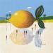 Gemälde Citron von Lionnet Pascal | Gemälde Surrealismus Landschaften Alltagsszenen Stillleben Acryl