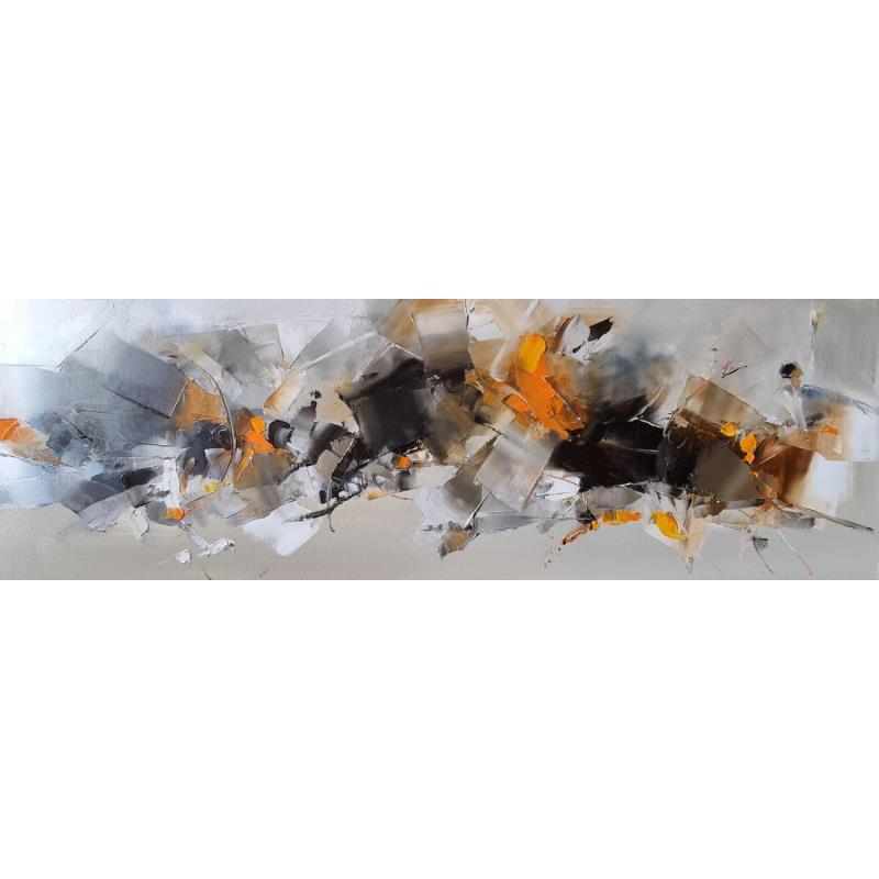 Peinture Spring noise par Virgis | Tableau Abstrait Huile Minimaliste