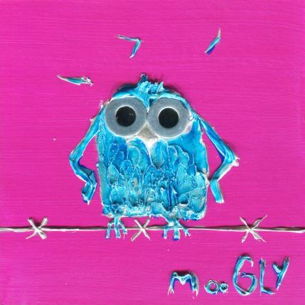 Peinture FANTASMUS par Moogly | Tableau Art Singulier Acrylique, Carton, Pigments, Résine Animaux