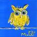 Gemälde AUX AGUS von Moogly | Gemälde Art brut Tiere Pappe Acryl Harz Pigmente
