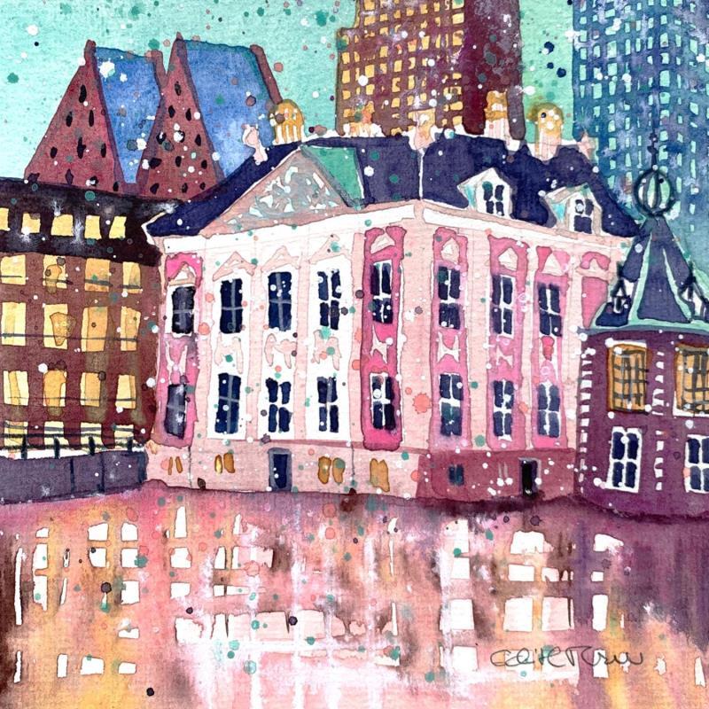 Painting NO.  2410  THE HAGUE  MAURITSHUIS by Thurnherr Edith | Painting Subject matter Watercolor Urban