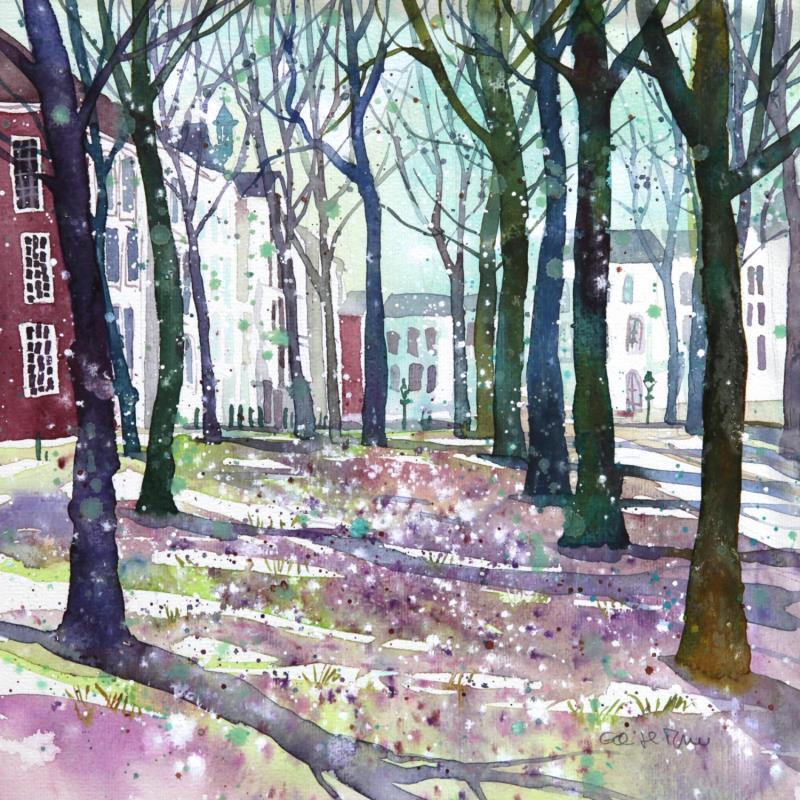 Painting NO.  2427  THE HAGUE  LANGE VOORHOUT by Thurnherr Edith | Painting Subject matter Watercolor Urban