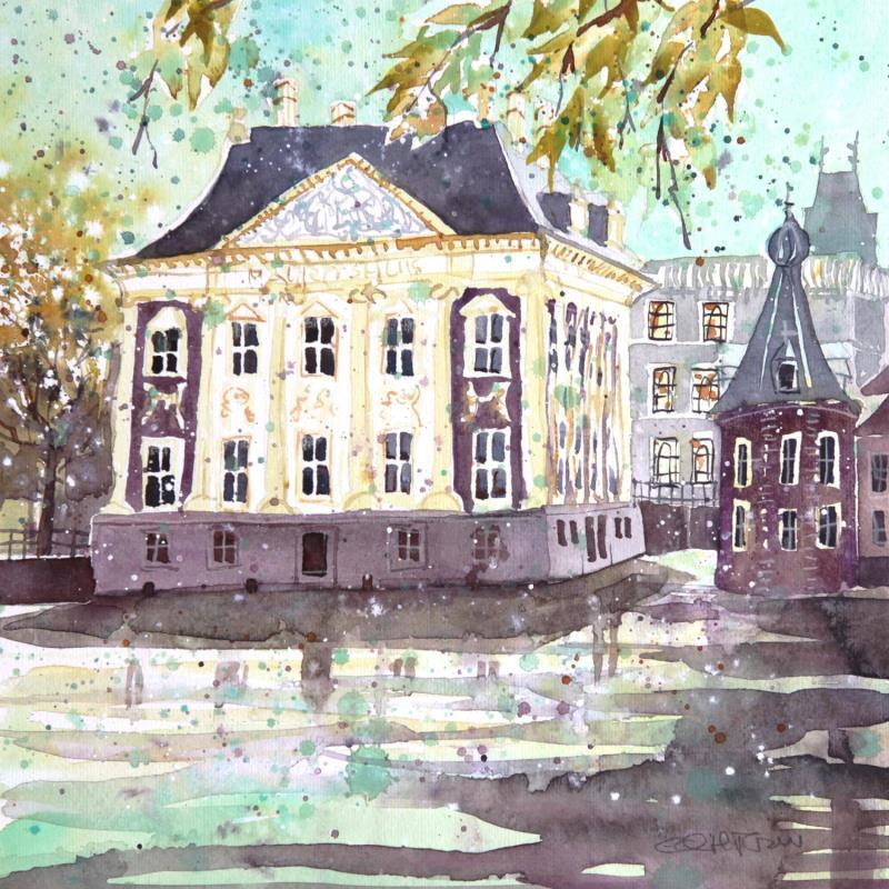 Painting NO.  2430  THE HAGUE  MAURITSHUIS by Thurnherr Edith | Painting Subject matter Watercolor Urban