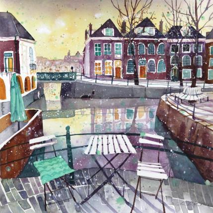 Painting NO.  2433  THE HAGUE  SMIDSWATER by Thurnherr Edith | Painting Subject matter Watercolor Urban
