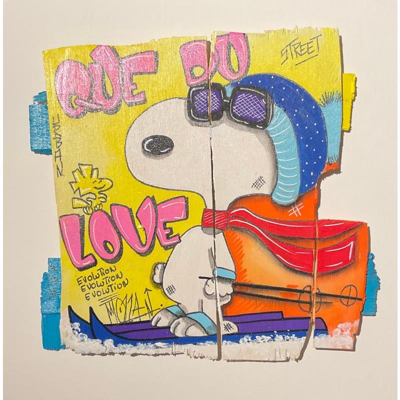 Painting Que du love by Molla Nathalie  | Painting Pop-art Acrylic, Posca Pop icons