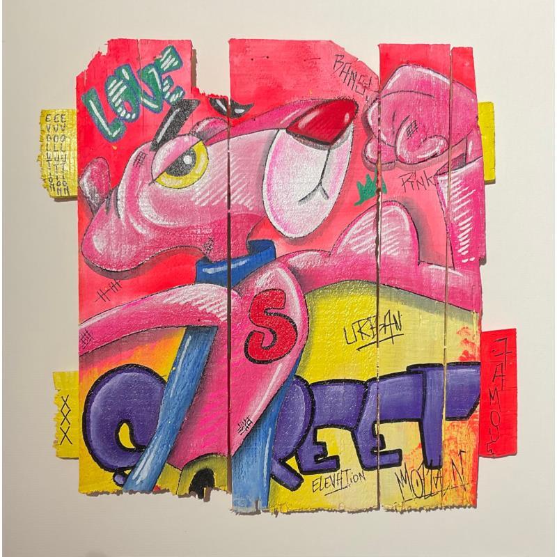 Peinture P. Pink par Molla Nathalie  | Tableau Pop-art Icones Pop Acrylique Posca