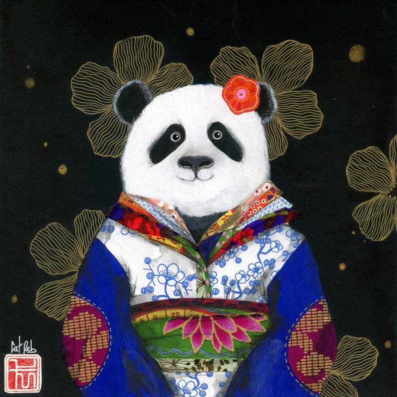 Peinture bamboo par Rebeyre Catherine | Tableau Art naïf Acrylique