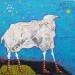 Painting A chacun son étoile. by Colin Sylvie | Painting Raw art Animals Acrylic Gluing Pastel