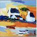 Painting VILLAGE AU LITTORAL by Tual Pierrick | Painting