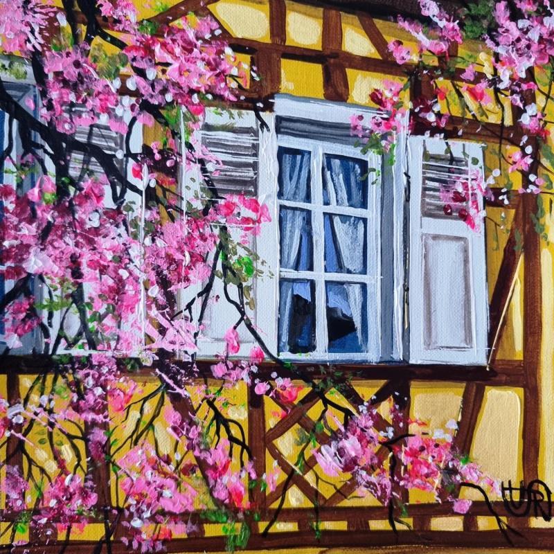 Peinture Spring par Rasa | Tableau Figuratif Urbain Acrylique