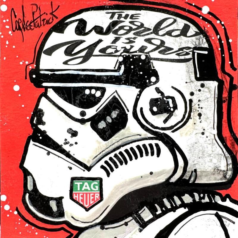 Painting Stormtrooper, Tag Heuer by Cornée Patrick | Painting Pop-art Cinema Pop icons Graffiti Oil