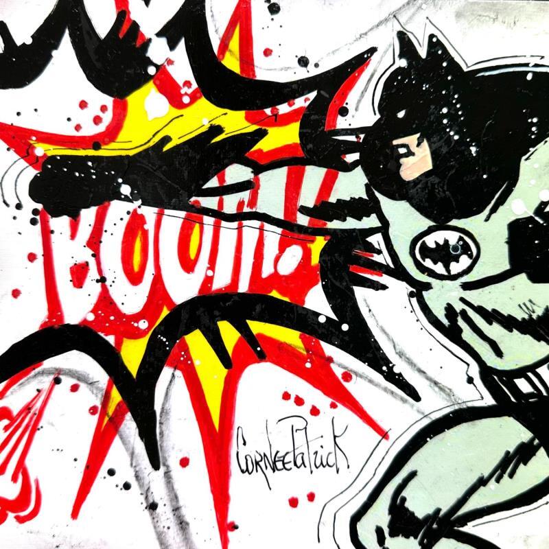 Peinture Batman, Boom! par Cornée Patrick | Tableau Pop-art Cinéma Icones Pop Graffiti Huile