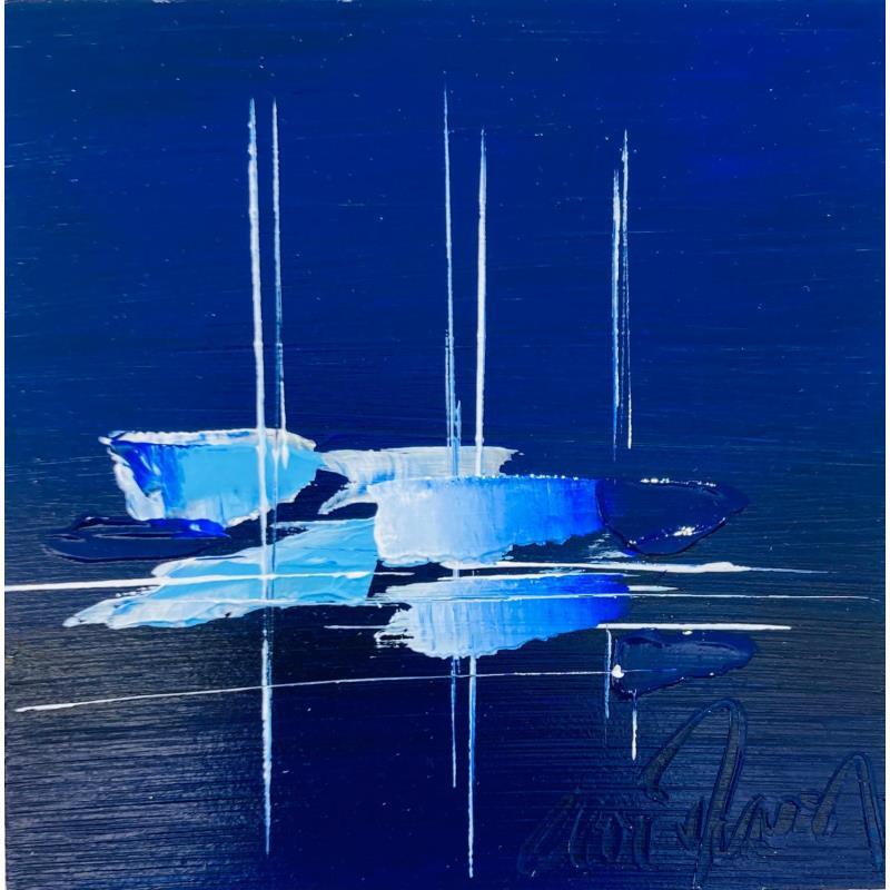 Painting Blue Dream by Munsch Eric | Painting Figurative Marine Oil Acrylic