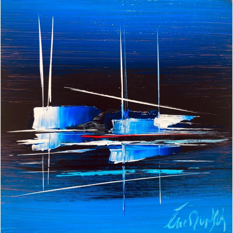 Painting Blue by Munsch Eric | Painting Figurative Acrylic, Oil Marine, Pop icons