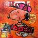 Gemälde Snoopy golf 2 von Kikayou | Gemälde Pop-Art Pop-Ikonen Graffiti Acryl Collage