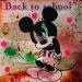 Peinture Mickey RRRRR par Kikayou | Tableau Pop-art Icones Pop Graffiti Acrylique Collage