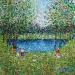 Gemälde Les copains  von Dessapt Elika | Gemälde Impressionismus Acryl Sand