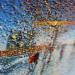 Gemälde Une belle nuit à Notre-Dame von Dessapt Elika | Gemälde Impressionismus Acryl Sand