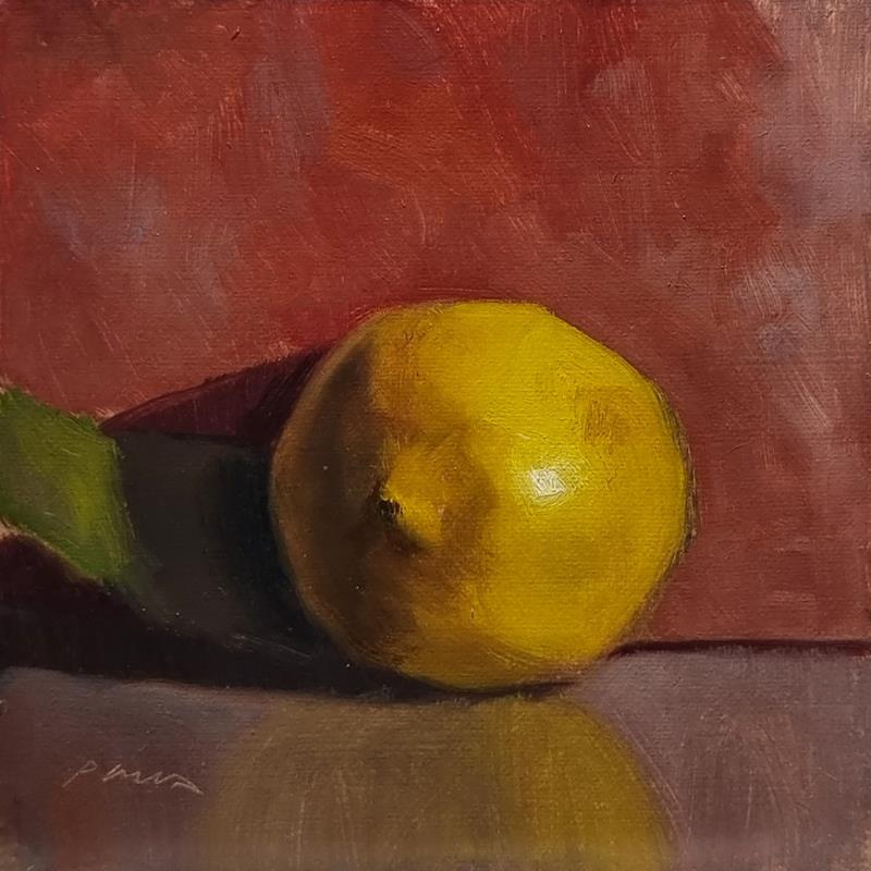 Gemälde Citron von Giroud Pascal | Gemälde Figurativ Öl Natur, Stillleben